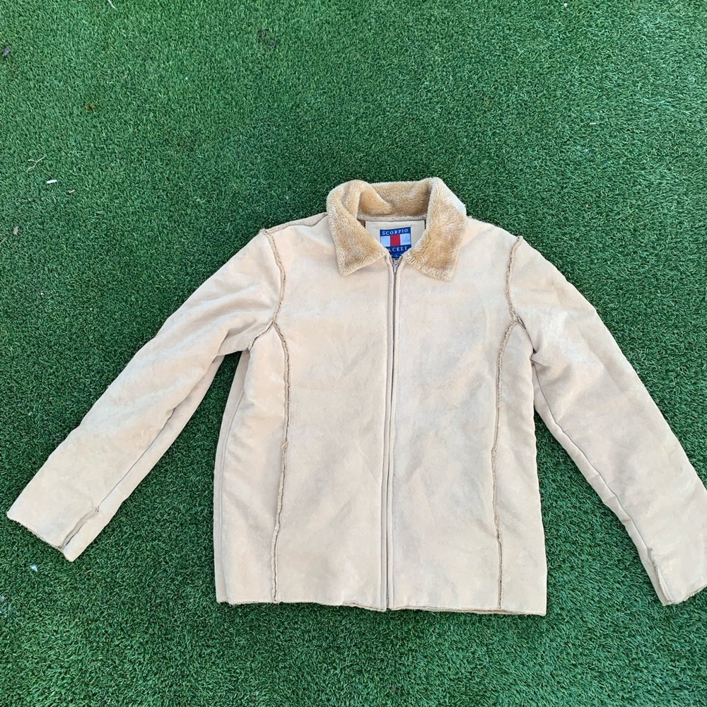 Cream Zip-Up Jacket